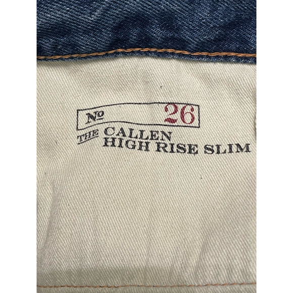 Polo Ralph Lauren Skinny Jeans High Waisted Slim Fit Beaded Slits Blue W 26 NWT - Picture 11 of 11